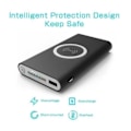 Miniatyrbillede 3 af 4: 3 i 1 Qi trådløs oplader 10000mAh Power Bank Support iPhone, iPad, iPod, Samsung, HTC, Xiaomi Svart