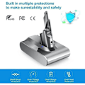 Miniatyrbild 3 av 4: 21,6V 6,0Ah Ersättningsbatteri för Dyson V7 Absolute V7 Animal V7 Fluffy V7 Sladdfri V7 Motorhead V7 SV11 Handdammsugare