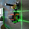 Miniatyrbillede 4 af 4: 16 linjer laserniveau grønt lys 4D kryds 360° rotation med løfteplatform og fikseringstilbehør Orange