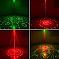 Miniatyrbillede 2 af 4: SWAREY Professional UV Disco Lights 8 Huller RGB Laser Blå Rød Grøn USB Scenelampe til fest, Halloween jul sort