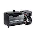 Miniatyrbillede 2 af 4: 3 i 1 morgenmadsmaskine - WIRLSWEAL - Sort - Brødristere og grill - 1050W