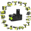 Miniatyrbild 4 av 4: LiBatter Battery 2st P108 18V 6.0Ah Lithium-ion Ersättningsbatteripaket 2 stycken kompatibla Ryobi One