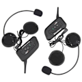 Miniatyrbild 2 av 4: Excelvan V6 Bluetooth Motorcykel Intercom Set med 2 Intercom-högtalare Walkie Talkie Wireless Communication Headset 6 Riders Black