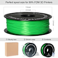 Miniatyrbillede 1 af 4: GEEETECH Grøn 3D PLA-filament 1,75 mm 1 kg ledning til 3D-printer, 1 kg 1 spole, 0,02 mm høj præcision