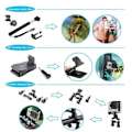 Miniatyrbillede 2 af 4: AFAITH Tilbehør GoPro Hero 13 1 2 11 10 9 8 7 Black Hero Max, med stativmonteret stangsele Styr Stativ Embar