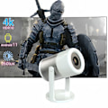 Miniatyrbild 5 av 6: Mini Bärbar HD-projektor Android 11 270° Roterbar HIFI-högtalare Fjärrkontroll Wi-Fi 6 Bluetooth 150 ANSI Vit