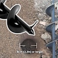 Miniatyrbillede 4 af 4: "Mèche til havebor, spiralbor værktøj til plantning, hurtig skruemaskine til hexagonal boremaskine" Svart