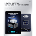 Miniatyrbild 5 av 6: DaranEner Portable Generator 300W Ultra Fast Solar Generator LiFePO4 Externt batteri 268,8Wh NEO300