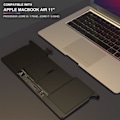 Miniatyrbillede 2 af 4: A1406 Erstatningsbatteri til bærbar computer - 7,6V/4950mAh, Kompatibel med Apple A1406 A1465 A1495 A1370 (mid-2011) Svart