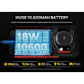 Miniatyrbillede 3 af 6: FOSSiBOT F101P Robust smartphone 4GB + 64GB Android 13.0 Long Standby 10600mAh Vandtæt Anti-fald Anti-ridse 5,45'' Sort