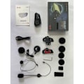Miniatyrbild 4 av 4: Bluetooth motorcykel walkie talkie, 6-personers motorcykel intercom bluetooth headset headsetutrustning - intercom avstånd 9600 meter Svart