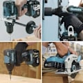 Miniatyrbillede 4 af 4: LiBatter batteri 2 stk BL1850B 18V 5,0 Ah lithium batteripakker Erstatning til Makita BL1850B BL1860B