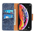 Miniatyrbillede 4 af 4: Crazy Horse PU-etui med blåt stativ til din Samsung Galaxy A10