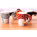 Miniatyrbillede 3 af 4: 2024 Ny 3D Keramisk Dyreprint Håndmalet Keramik Kaffe Kop (Zebra)