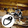 Miniatyrbilde 4 av 5: 4 stk. Surrings, D-Montering Surrings Henger, Heavy Duty Rustfritt Stål Surringskrok, For Lastebiler Henger Lastebil Tau Oppbevaring Svart