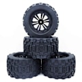 Miniatyrbild 5 av 5: 4 st ZD Racing 1/10 Truck Universal Hjul Däck för HPI HSP Savage XS TM Flux RC Bildelar