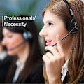 Miniatyrbild 3 av 5: Bluetooth Trådlöst Headset med Mikrofon Handsfree Samtal Hörlurar Laddningsbas för Call Center Kontor Lastbilschaufför