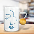 Miniatyrbillede 4 af 5: 270/400ml Solide Glaskopper Tekop Kaffekop Cocktail Vand Øl Kopper Høj