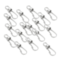 Miniatyrbillede 4 af 5: 30 stk. Metal Lanyard Snap Spring Hooks til ID-kort Nøglering DIY Findings 25mm