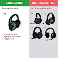 Miniatyrbilde 2 av 5: 1 par Skumøreputer Pute Lærøreputer for G933 G935 G633 / G 933 G 935 G 633 Hodetelefoner