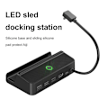 Pikkukuva 2 / 5: Xyc Steam Deck -telakka 6-in-1 Steam Deck -telakka-teline -lisävarusteet 3*usb 3.0 Hdmi 4k@60hz Gigabit Ethernet 1000mbps Pd 60w Hub