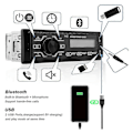 Pikkukuva 4 / 4: Autoradion Bluetooth-kaiuttimella, 1 DIN Universaali Auton Stereot, Sisäänrakennettu Mikrofoni, Tukee USB/TF/SD Auton MP3-mediasoitinta