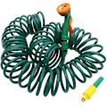 Miniatyrbilde 2 av 2: Slange for hage, spiralformet vannslange, vanningsslange, spiralformet, sammenrullbar slange for vanning, bilvask (10 m)