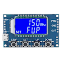 Miniatyrbild 1 av 5: PWM-puls, fyrkantig vågsignalgeneratormodul med LCD-display, justerbar frekvens