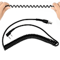 Miniatyrbilde 4 av 4: 2-polet til 5-polet spiralledning for Kenwood/Hyt/Baofeng/Relm toveisradioer og hodesett