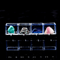 Miniatyrbilde 3 av 5: 6-pakks Akryl Displayboks for Dyrefigurer 3D-modeller Samling 3x3x3,5 cm