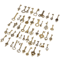 Miniatyrbillede 2 af 5: Antik Bronze Nøglevedhæng 50 stk. til DIY Håndlavede Tilbehør