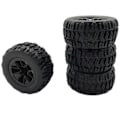 Miniatyrbilde 1 av 5: 4 stk. Oppgraderte Dekk Hjul for Wltoys 144010 MJX 14209 14210 1/14 1/16 RC Biler Kjøretøy Modeller Reservedeler