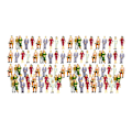 Miniatyrbillede 1 af 5: 200 stk. Malede Modeltog Siddende Personer Passagerer Figurer 1:200