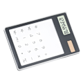 Miniatyrbillede 2 af 4: Solcelledregner Touchscreen 8-cifret LCD-skærm Bærbar Transparent Regner til Kontor Skole Hjem Sort