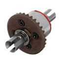 Miniatyrbild 4 av 5: Legeringsmetall Drivaxel Främre Bakre Differential Legering Decelerationsväxel För WLtoys 144001 144002 RC Bil