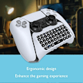 Pikkukuva 2 / 4: 3,5 mm langaton näppäimistö Bluetooth-yhteensopiva 3.0 ohjain Chat Pad Sonyn Playstation 5 -ohjaimelle Mini-näppäimistö