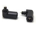 Miniatyrbild 2 av 2: Toslink Digital Optisk Ljudkabeladapter Hane till Hona Vinkelrätt 90 Grader (5-pack)