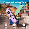 Miniatyrbilde 3 av 5: for Nintendo Switch, Switch Trådløs Kontrollererstatning for Switch/Lite/OLED, med Vekke/Skjermbilde/Dobbel Vibrasjon/Bevegelse