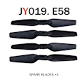 Miniatyrbillede 4 af 4: JY019 E58 RC Drone Tilbehør Foldbare Propeller Propellerblade