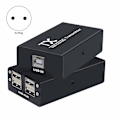 Pikkukuva 2 / 5: 120 m USB-jatke 4-portinen USB 2.0 -keskitin RJ45 Ethernet USB UTP -jatke Lähetin Vastaanotin
