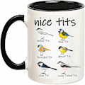 Miniatyrbillede 1 af 5: 1 stk., Krus, Sjov Fuglekigger Kaffe Kop, Fjerkræ Sprog Fugl Kaffe Krus, Fødselsdagsgaver Til Kvinder Mænd, Fugleelsker Gave, 11 Ounce Kaffe Krus