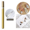Miniatyrbild 4 av 5: Nagelkonst Graffitipen Snabbtorkande För DIY-målning Nageltillbehör Tunn Linje Guld