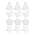 Miniatyrbillede 1 af 5: 12 stk. Klar Plastik Teelys Kopper 4 Former Teelysforme Holdere Beholdere