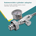 Miniatyrbilde 2 av 5: PCP Fyllingsstasjon Ladeadapter for Dykkeflasker med G5/8 Tommer DIN Adapter og 50 cm Fjær H