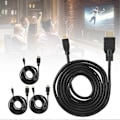 Miniatyrbillede 4 af 5: 4 stk. Micro HDMI til HDMI Kabel 1,5 Meter HD Videokabel Passer til Raspberry Pi 4B