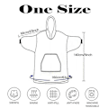 Miniatyrbilde 3 av 5: Alpaca Oversized Hoodie - Bærbar Teppegenser for Kvinner, Søt Sherpa Pullover Hoodie Teppe SYR14