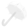 Miniatyrbilde 2 av 5: 24 stk Hvite Plast Parasoll Godteribokser for Bryllup, Babyshower og Bursdagsfester