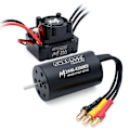 Miniatyrbillede 2 af 4: SURPASS-HOBBY M2430/M2435/M2440 Helt Sort Vandtæt Børsteløs Motor M35A Vandtæt ESC Motor og E