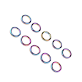 Miniatyrbilde 4 av 5: 10 stk Fiske Stang Guider Ring DIY Pole Tip Topper Reparasjons Tilbehør  L