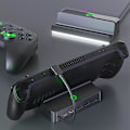 Miniatyrbilde 5 av 5: Xyc Steam Deck Dock 6 i 1 Steam Deck Dokkingstasjon Stativ Tilbehør 3*usb 3.0 Hdmi 4k@60hz Gigabit Ethernet 1000mbps Pd 60w Hub